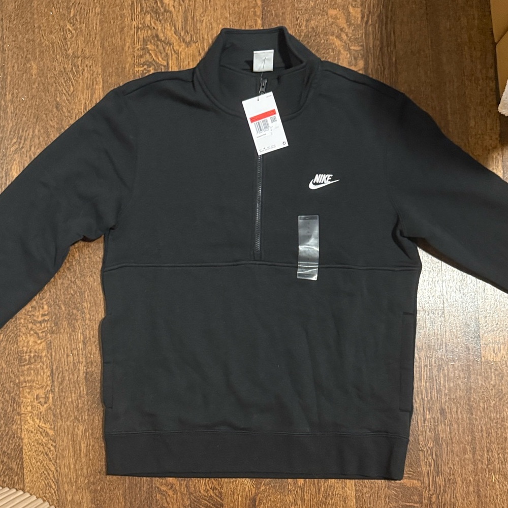 Nike Men's Black Zip-Up Sweater